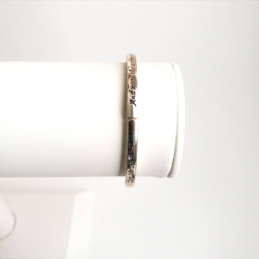 1 Corinthians 13:13 Scripture Bracelet/Bangle